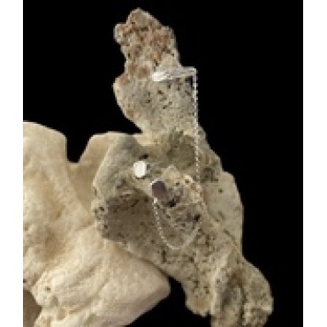 HEXAGON EAR CUFF SILVER